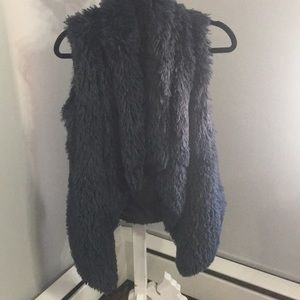 Faux fur vest